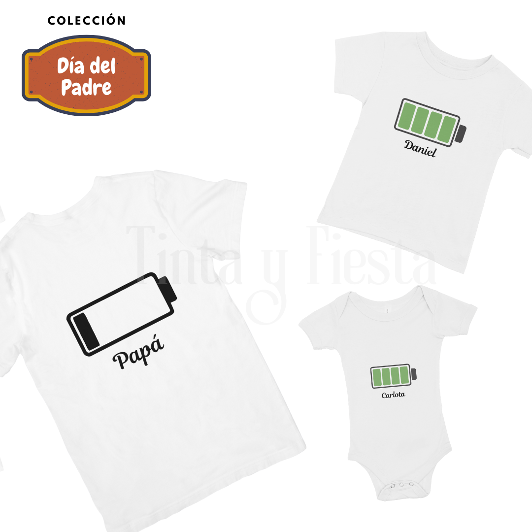 Camiseta BATERÍA Baja Papá