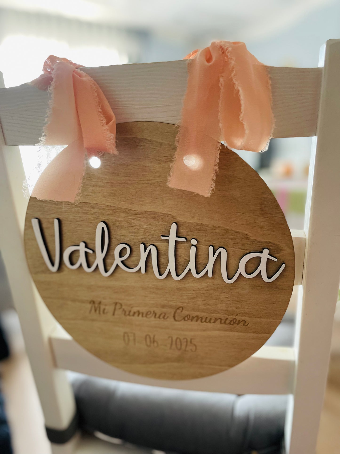 Placa para silla "Mi Primera Comunión"