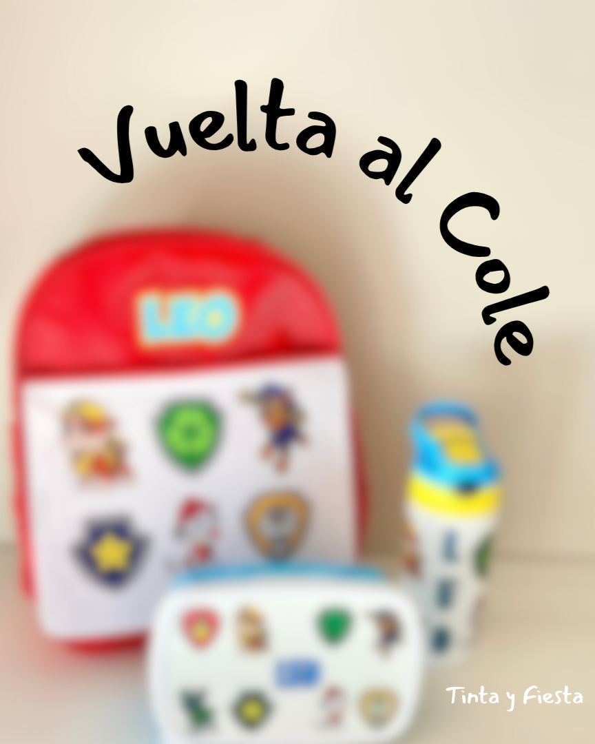 Pack vuelta al cole Patrulla Canina Tinta y Fiesta