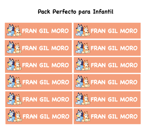 Pack Stickers Especial Infantil -  Bluey