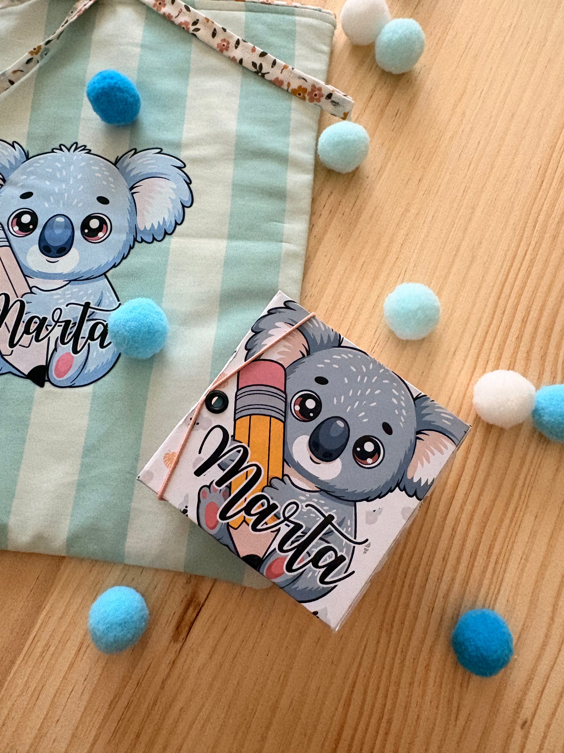estructura hecha a mano para Blok de notas adhesivas modelo Koala personalizado
