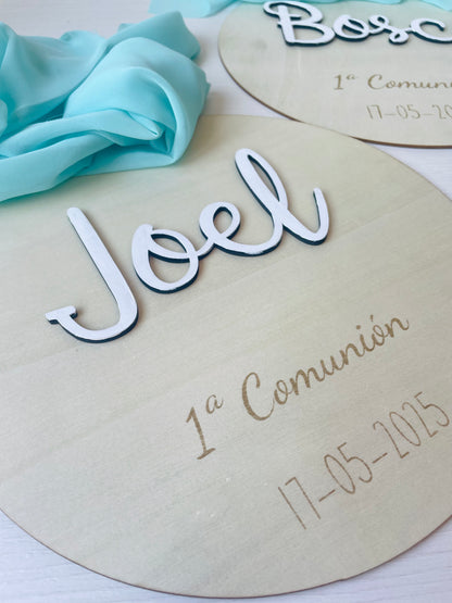 Placa para silla "Mi Primera Comunión"