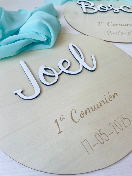 Placa para silla "Mi Primera Comunión"
