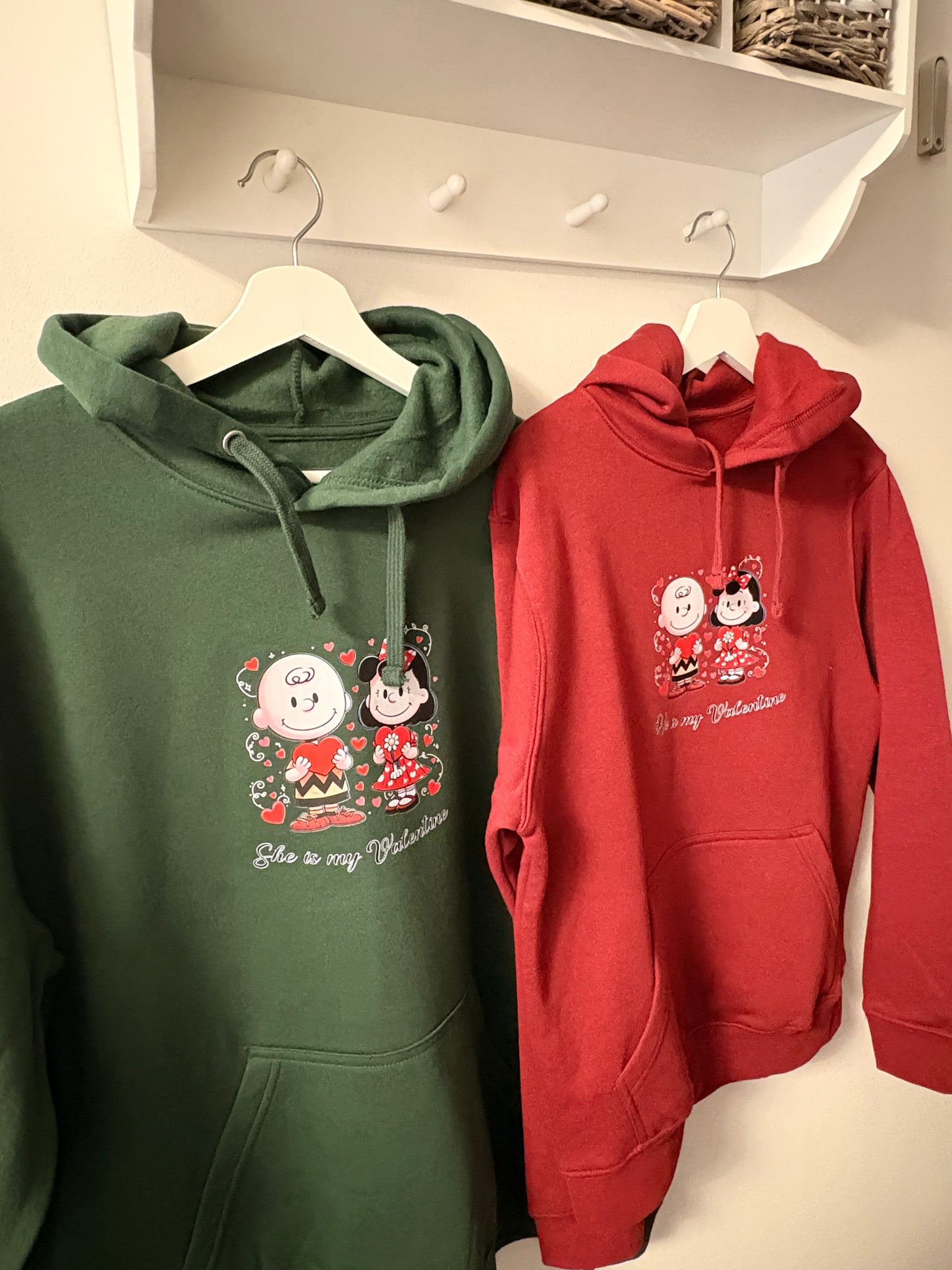 Sudaderas a juego San Valentín personajes Snoopy